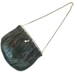 Madewell Women's Small Gray Leather Chain Shoulder Bag